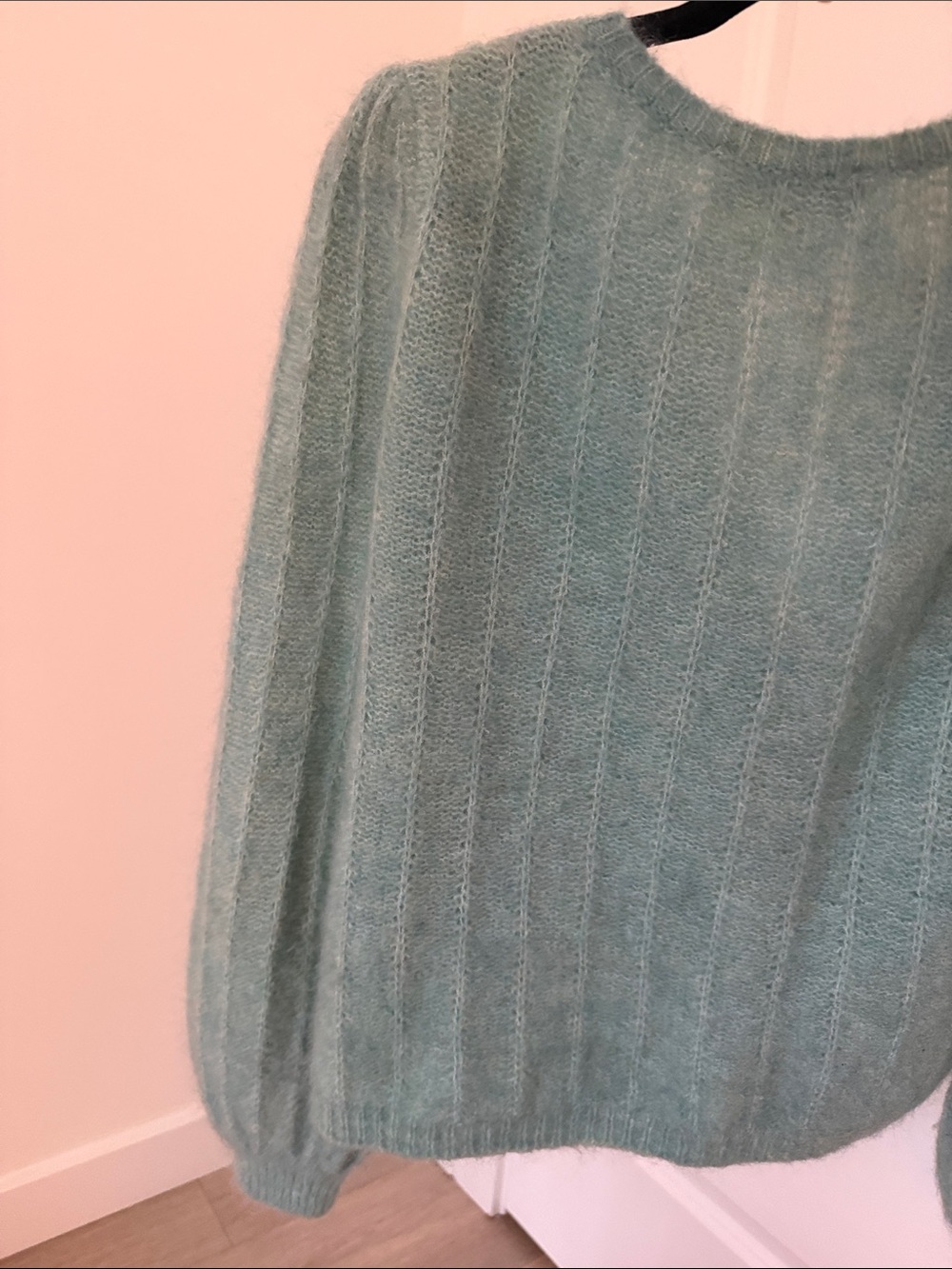Sezane Amance Cardigan Sea Green Small - Picture 6 of 8